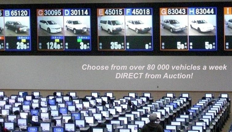 People bidding on vehicles